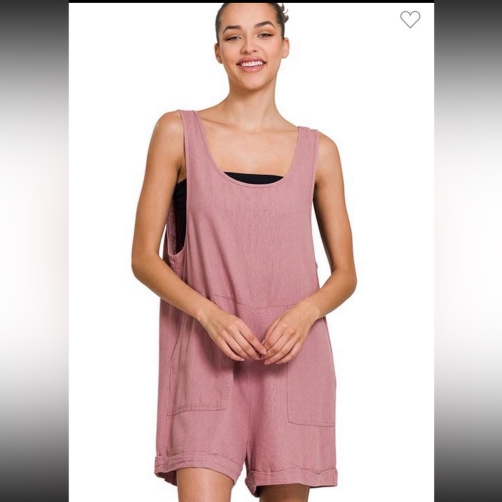 Zenana Outfitters Pink Romper